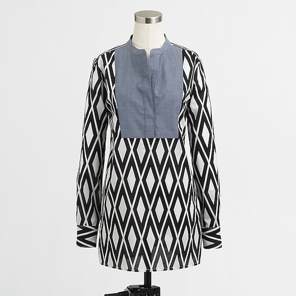 J. Crew Tops - J Crew tunic with Bib - Medium